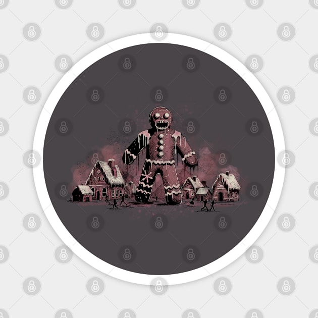 Gingerbread Man Horror Magnet by H. R. Sinclair